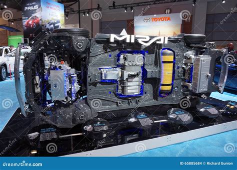 Toyota Mirai Hydrogen Fuel Cell Technology Display Editorial Stock Image - Image of auto, mirai ...