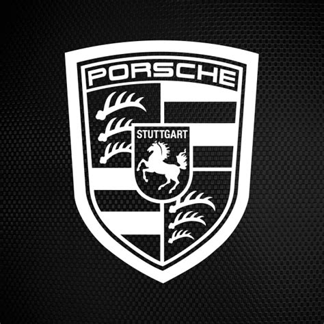 Simple color vinyl Porsche Logo | Stickers Factory