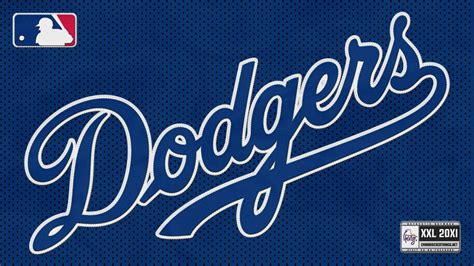 Los Angeles Dodgers Word With Blue Background And Black Dots HD Dodgers ...