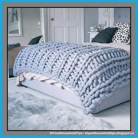 DIY And Household Tips: Oversized Knit Blanket