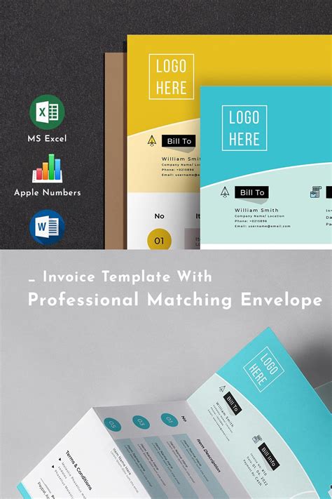 Invoice Template Excel Word Pages – MasterBundles