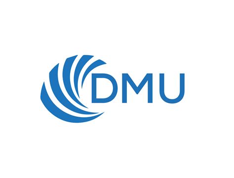 dmu letra logo diseño en blanco antecedentes. dmu creativo circulo letra logo concepto. dmu ...