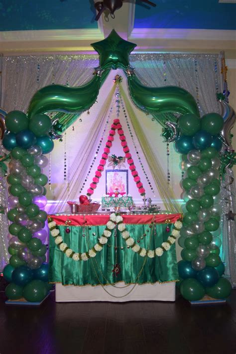 Balloon decoration Ganesh | Balloon decorations, Balloons, Ganesh pooja