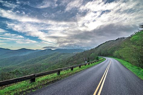 Driving On Blue Ridge Parkway In Spring Photograph by Alex Grichenko ...