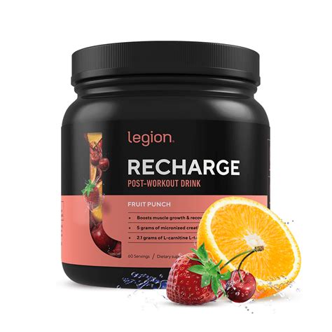 Legion Recharge Post Workout Supplement - All Natural Muscle Builder ...