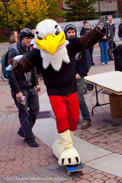 2012 Fall Campus-12.jpg | EWU mascot Swoop tries his hand at… | Flickr - Photo Sharing!