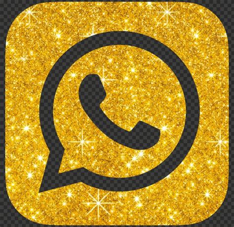 a phone icon with gold glitter effect