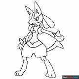 Lucario Coloring Page  Easy Drawing Guides sketch template