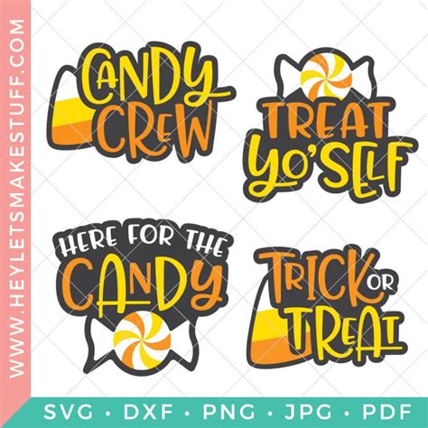 Free Halloween Candy SVG for Cricut and Silhouette - Hey, Let's Make Stuff