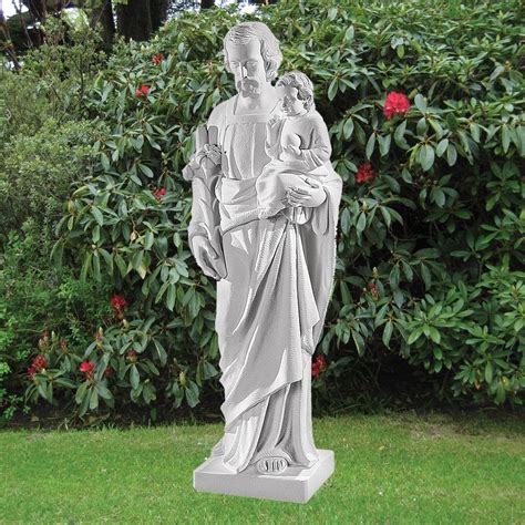 St. Joseph 79cm Marble Resin Garden Statue