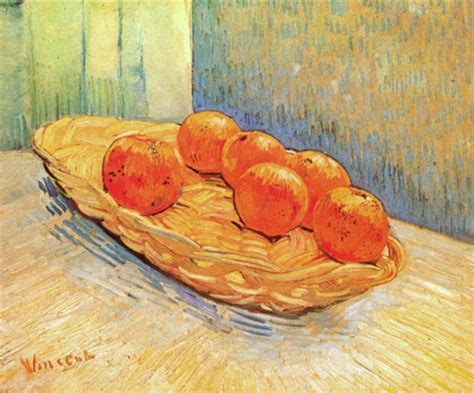 Still Life with Basket and Six Oranges, 1888 - Vincent van Gogh ...