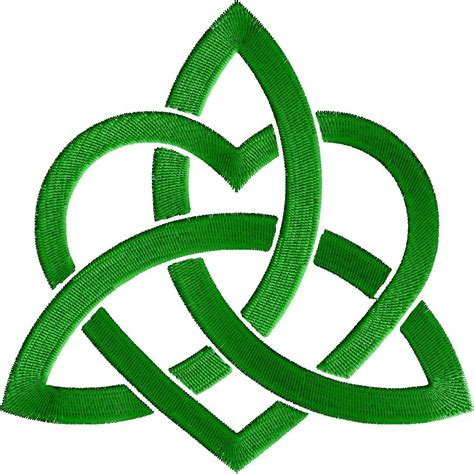 Irish Celtic Love Knot - Embroidery Design File in single color about 2 ...