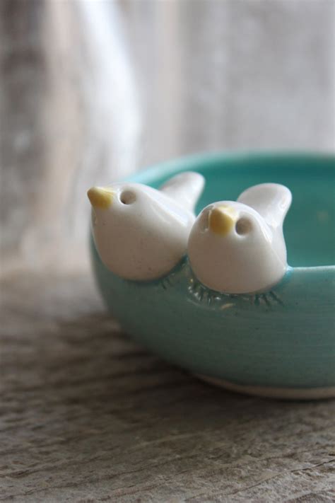 Custom-made Love Birds Mini-bowl 3 to 5 Weeks for Delivery Engagement ...