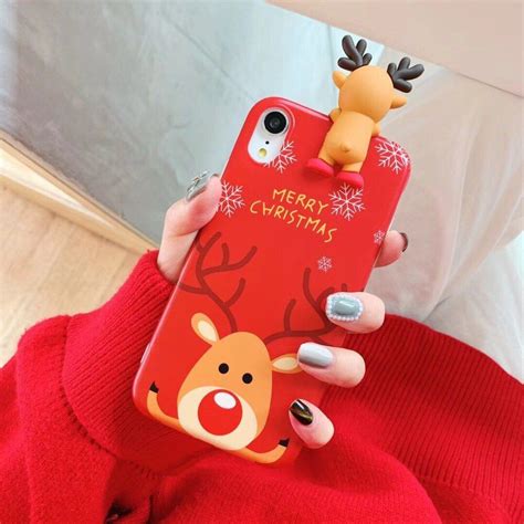 Luxury 3D Christmas Mobile Phone Soft Shell For Iphone 6 6S 7 8 Plus X ...