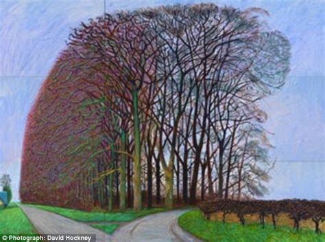 David Hockney's horror after trees he was half-way through painting are 'massacred' | Daily Mail ...