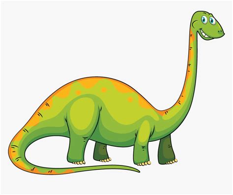 Dinosaur Long Neck Clipart, HD Png Download - kindpng