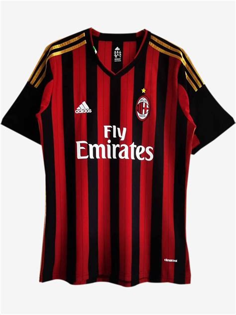 AC Milan Home 2013-2014 Season Retro Jersey Premium In India.