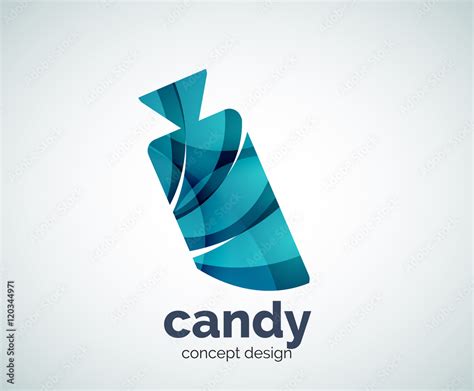 Vector candy logo template Stock Vector | Adobe Stock