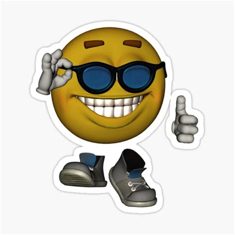 "Emoji Thumbs Up Dude " Sticker for Sale by THEBLOOP | Redbubble