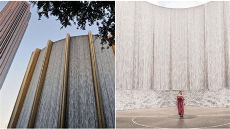 This Giant Water Wall Is Right In The Middle Of Uptown Houston - Narcity