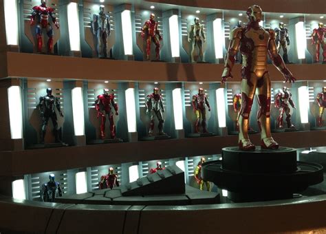 Iron Man 3 Hall of Armor Display 5 by AdamC11779 on DeviantArt