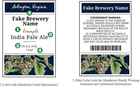 TTBGov - Malt Beverage Labeling: Mandatory Label Information