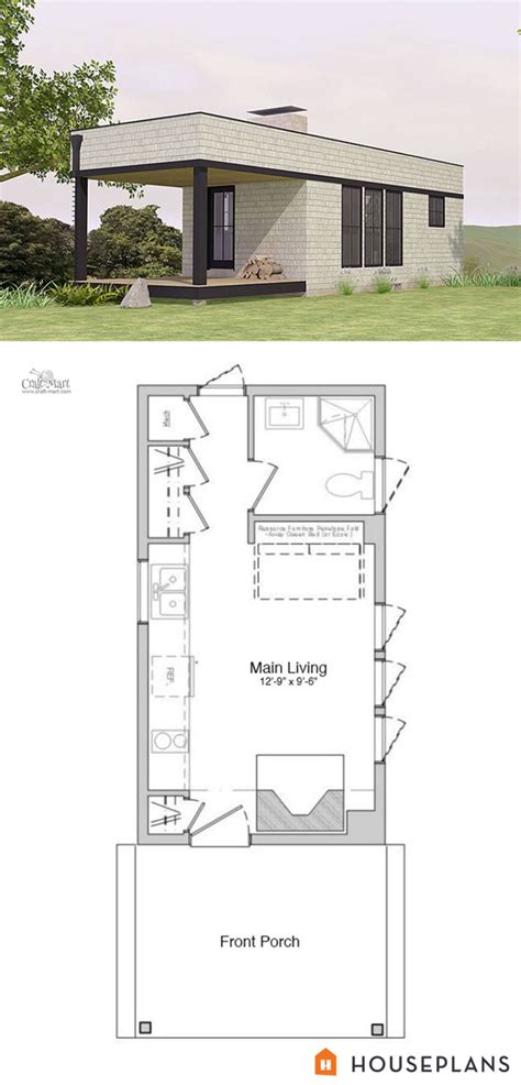 27 Adorable Free Tiny House Floor Plans | Архитектура, Крошечные дома, Небольшие домики