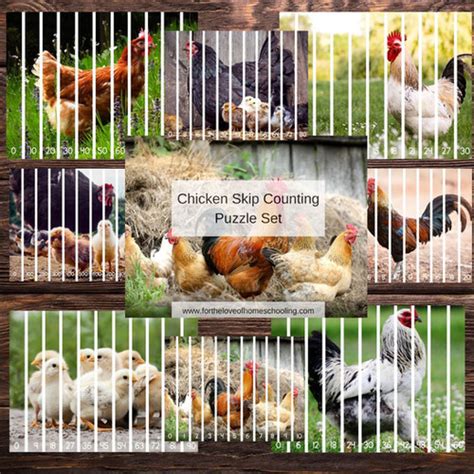 Chicken Skip Counting Puzzle | FTL of Homeschooling