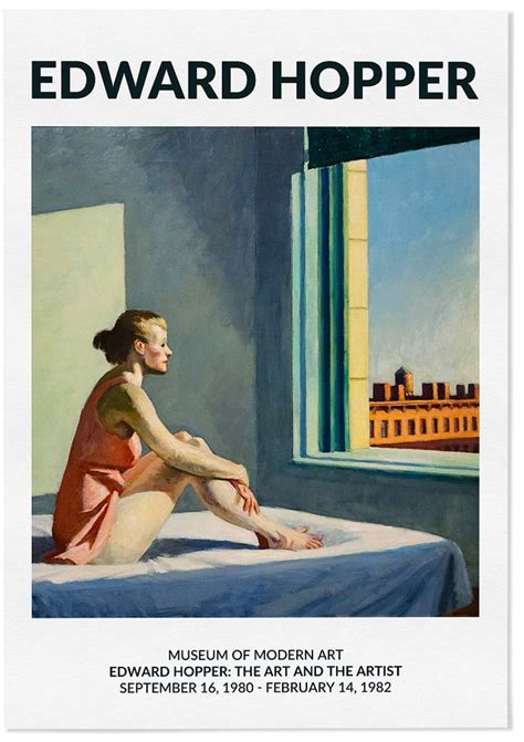 Edward Hopper Exhibition Poster | The Morning Sun Painting – Posterist