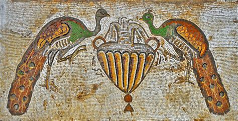 Antithetic peacocks around a cantharos (Byzantine mosaic) | Flickr