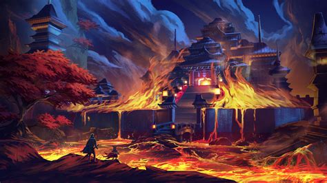 ArtStation - Fire Castle