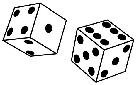 Free Dice Clipart Black And White, Download Free Dice Clipart Black And White png images, Free ...