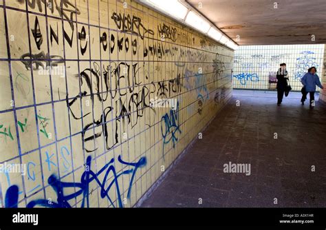 Graffiti on wall of an underpass in Yardley Birmingham Stock Photo - Alamy