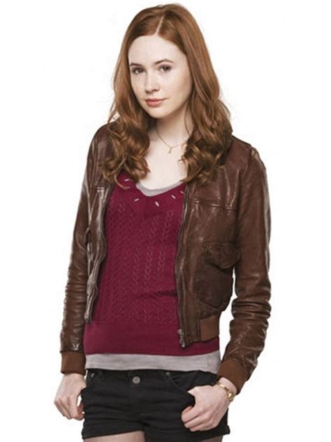 Karen Gillan Dr Who Series Leather Jacket