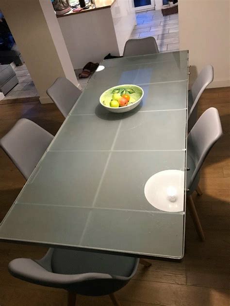 IKEA Glass Dining Table Seats 6 - 8 | in Truro, Cornwall | Gumtree