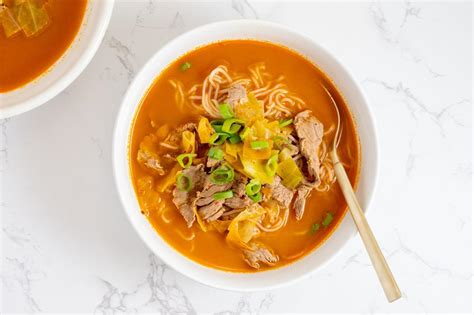 The Best Spicy Korean Noodle Soup You'll Ever Taste - Cook Eat Delicious