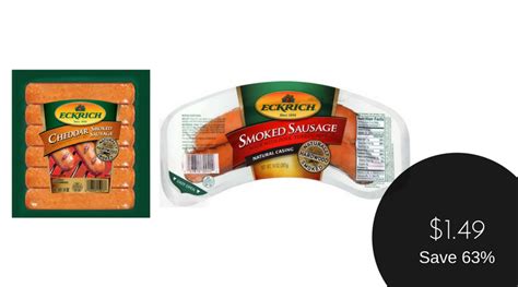 Eckrich Dinner Sausage for $1.49 After Couponing (Save 63%) - Super Safeway