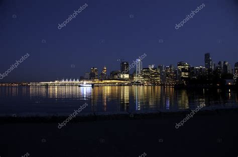 New Vancouver Night Skyline — Stock Photo © depositfrank #2686005