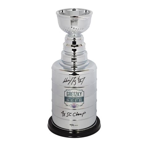 Wayne Gretzky Signed LE Stanley Cup Trophy Inscribed "4x SC Champ" (UDA ...