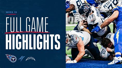 Titans vs. Chargers Highlights Week 15 | Game Highlights