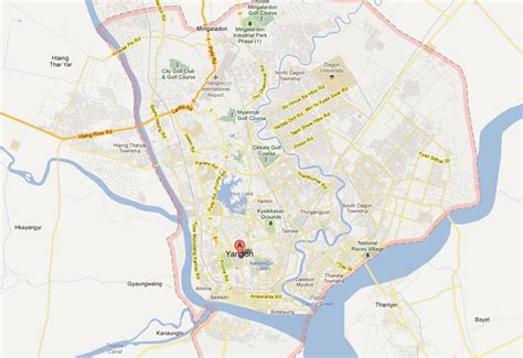 Yangon Map and Yangon Satellite Image