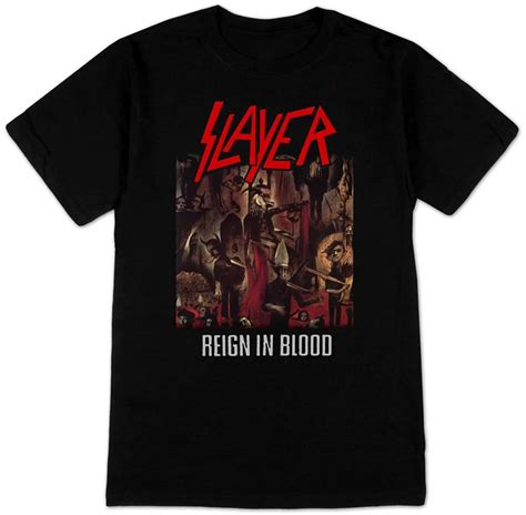 Slayer Reign In Blood T Shirt New Design Cotton Male Tee Shirt ...