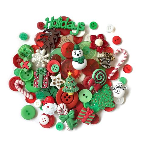 Holiday Value Pack - VP308 (With images) | Christmas buttons, Crafts, Novelty buttons