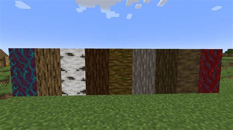 Minecraft every type of wood