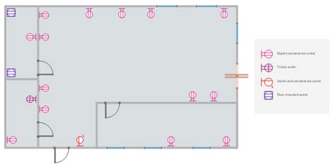 Cafe electrical floor plan | Restaurant Floor Plans Samples | How To Create Restaurant Floor ...