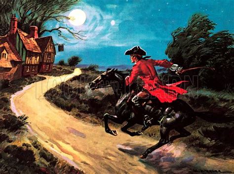 Scene from the The Highwayman, poem by English poet Alfred Noyes stock ...