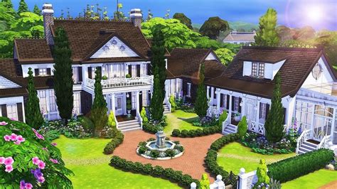 BIG TRADITIONAL FAMILY HOUSE 💕 (1/2) | The Sims 4 | Speed Build | Sims 4 family house, Sims 4 ...