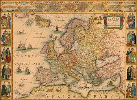 Historic map of Europe | maverick science.com