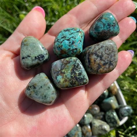 African Turquoise Stone African Turquoise Polished Tumbled | Etsy