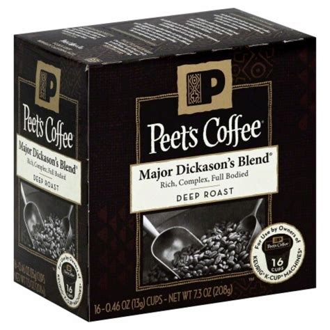 Peet's Coffee® Major Dickason's Blend Dark Roast K-Cup Coffee Pods, 16 ct / 0.46 oz - Kroger